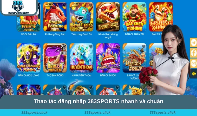 Đăng Nhập 383SPORTS 2 Thao tác đăng nhập 383SPORTS nhanh và chuẩn