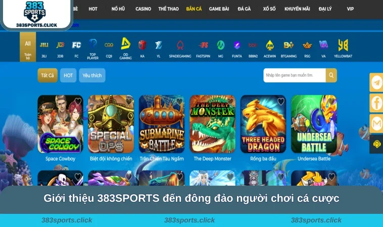 Giới Thiệu 383SPORTS 1 Giới thiệu 383SPORTS đến đông đảo người chơi cá cược