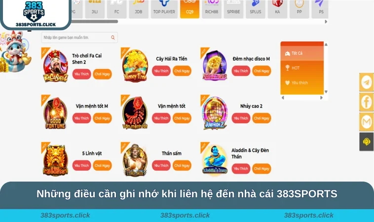 Liên Hệ 383SPORTS 3 Những điều cần ghi nhớ khi liên hệ đến nhà cái 383SPORTS