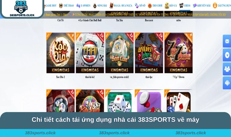 Tải App 383SPORTS 1 Chi tiết cách tải ứng dụng nhà cái 383SPORTS về máy