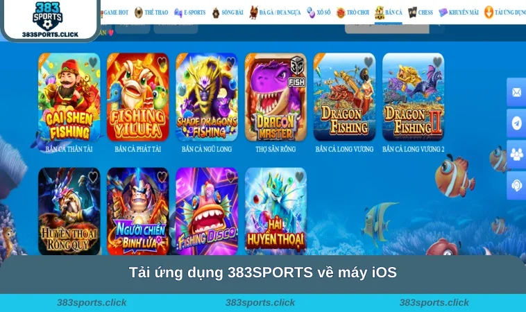 Tải App 383SPORTS 2 Tải ứng dụng 383SPORTS về máy iOS