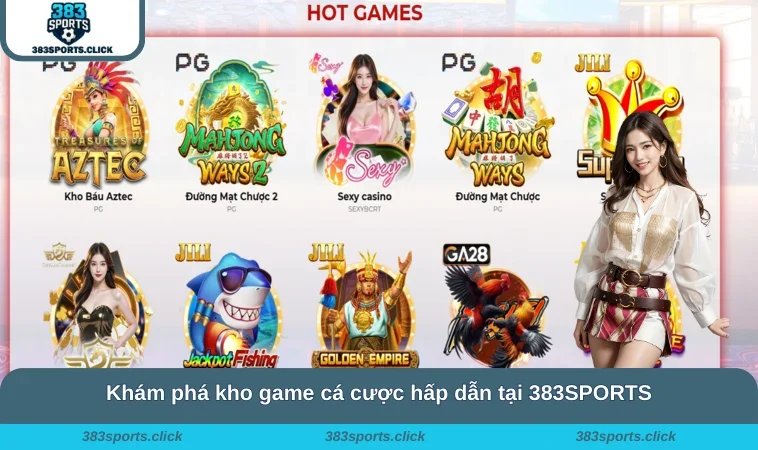 Home 29 Khám phá kho game cá cược hấp dẫn tại 383SPORTS